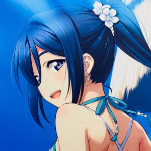 KADOKAWA 電撃G's magazine ラブライブ サンシャイン 松浦果南 Ver.水着 B1タペストリー