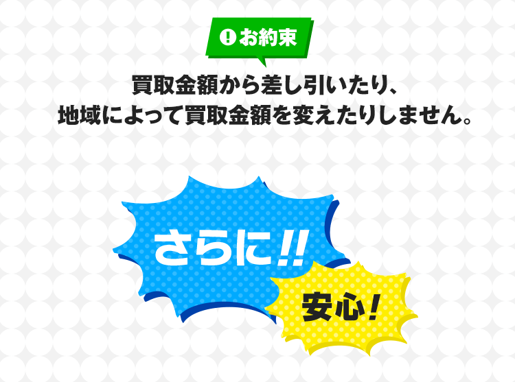 さらに!!安心！買取金額に納得できなかったとき、お客様の元へお返しする送料までフィギュア買取ネットが全額負担！