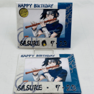 NARUTO ナルト バースデーブロマイドセット 初回限定ピンズ付き仕様 うちはサスケ 2種セット