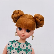 リカちゃん ツイン お団子ヘア 着せ替え 人形 ドール