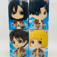 Qposket 進撃の巨人 エレン リヴァイ ミカサ アルミン 4種セット