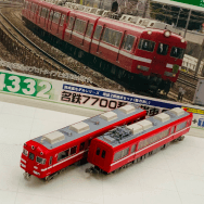 4332 名鉄7700系 白帯車 妻面窓無し 増結2両編成セット 動力なし