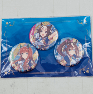 ウマ娘 プリティーダービー 公式缶バッジセット スペシャルウィーク サイレンススズカ トウカイテイオー 3rd EVENT Ver.