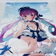 ホロライブ 湊あくあ 水着Ver 等身大タペストリー