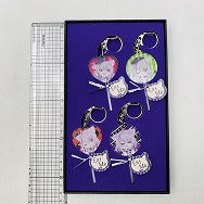 ホロライブ 猫又おかゆ 活動4周年記念 グッズ キャンディ アクリルキーホルダー ミニマルチケース 2種