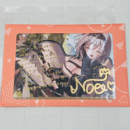 活動4周年記念 直筆サイン 箔押し複製メッセージ入り ポストカード 白銀ノエル