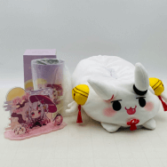 ホロライブ 百鬼あやめ 活動4周年記念 アクリルジオラマスタンド ぽよ余ティッシュカバー ステンレスサーモタンブラー