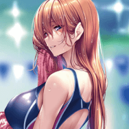 はにかみ 彼女は恋をする 来海志乃羽 B0Wスエードタペストリー