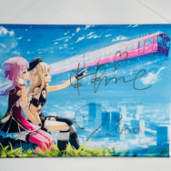 ヒメヒナ缶バッジガチャ S賞 超大吉 直筆サイン入り タペストリー 02