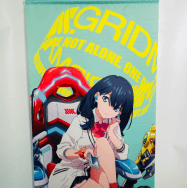 SSSS.GRIDMAN グリッドマン 宝多六花 ゲーミングチェアVer. 等身大タペストリー