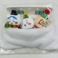 ちいかわ ハッピーホリデーなおやすみベッドと繋がるマスコットセット ちいかわ ハチワレ うさぎ