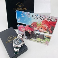 映画 五等分の花嫁 公開記念サン&ムーン付きクロノグラフ腕時計 中野二乃 モデル