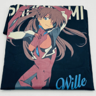 EVANGELION エヴァンゲリオン 式波・アスカ・ラングレー フルカラー ワークシャツ XLサイズ