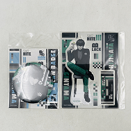 銀魂 缶バッジ アクリルスタンド 土方十四郎 モノクロスーツVer. 2点セット