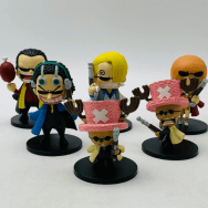 ワンピース 組立式 ワンピース麦わら劇場 フィギュア 仁義ないTIME 5種セット サンジ ナミ チョッパー クロコダイル等