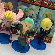 FIGHT!! ワンピース ドンキホーテ・ドフラミンゴ ロロノア・ゾロ サンジ 3種セット