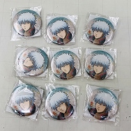 銀魂 和 NAGOMI 坂田銀時 in J-WORLD エリザベスの人間!?ポンプくじ 和銀時賞 坂田銀時56mm缶バッジ 9点セット