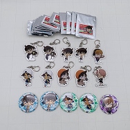 名探偵コナン AGF 2019 映画撮影 缶バッジ アクリルキーホルダー 江戸川コナン 工藤新一 灰原哀 服部平次 等 まとめ セット