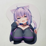 猫又おかゆ 60万人記念 おっぱいマウスパッド