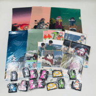 ゆるキャン E賞 クリアファイル＆ステッカーセット F賞 ラバーチャーム G賞 ミニ色紙 28点セット