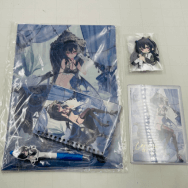 誕生日記念2023 一ノ瀬うるは ステーショナリー 缶バッジ＆ラバーストラップセット 箔押しポストカード 3種セット