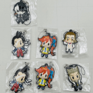 D4 逆転裁判/逆転検事 逆転裁判5 ラバーストラップコレクション 5種 7点セット