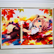 ぱん 版画 秋色の天使 No.2/25