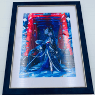 夜ノみつき 直筆サイン入り 複製原画 青紅