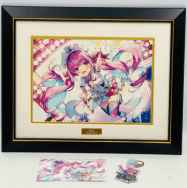 湊あくあ 活動三周年記念 3周年 3rd Anniversary 複製原画 Azuacat.キーホルダー 箔押しポストカード セット