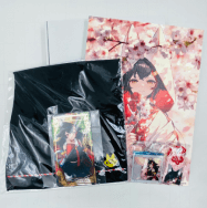 活動二周年記念 キャンバスアート お守り ハンドタオル キーホルダー タロットカード 大神ミオ 5種セット