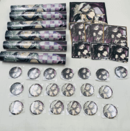 爆乳ハイパーWEBくじ 4パイ目 雅緋 缶バッジ クリアポスター ハンドタオル ミニ色紙 まとめ セット