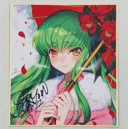 CREAYUS 嵐月 コードギアス 復活のルルーシュ C.C. 色紙
