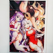 アズールレーン ユニコーン イラストリアス ヴィクトリアス B1スエードタペストリー