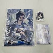 誕生日記念2023 一ノ瀬うるは ステーショナリー 缶バッジ＆ラバーストラップセット 箔押しポストカード 3種セット