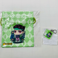 ジョジョの奇妙な冒険 JOJO WORLD2 ジョジョワールド 地域限定 巾着 アクリルキーホルダー 岸辺露伴 2種セット