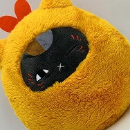 夏目友人帳 もふぐっとぬいぐるみ ニャンコ先生エビフライ大好き 黒