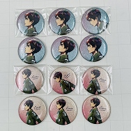 進撃の巨人 POP UP STORE in ロフト 描き下ろし 冬の歩みver グリッター缶バッジ エレン 2種12点セット