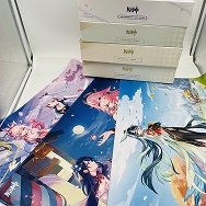 原神 キービジュアル デスクマット 4種セット 薄櫻が綻ぶ時 鳴神不動、泡影を滅す 等