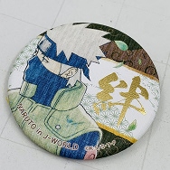 NARUTO＆BORUTO J-WORLD 絵巻 絆 和紙缶バッジ はたけカカシ