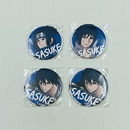 NARUTO セガ限定 缶バッジ うちはサスケ 3種4点セット