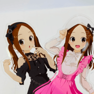 からかい上手の高木さん BIGアクリルスタンド 高木さん ガーリーファッションVer. ピンク ブラック 2種セット