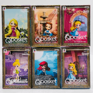 Qposket petit Disney アリエル ティンカーベル アリス シンデレラ ベル ラプンツェル 6種セット