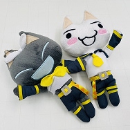 どこでもいっしょ×初音ミク・鏡音リンレン コスプレニャ マスコット トロ 鏡音レン クロ 鏡音リン ぬいぐるみ 2種セット