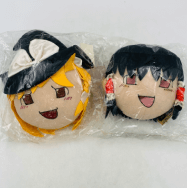 ゆっくりぬいぐるみ (中) 東方project 博麗霊夢 霧雨魔理沙 2種セット