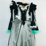 VOCALOID 初音ミク風 サンドリヨン 黒ドレス 女性Mサイズ相当