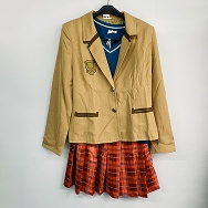 コスプレ衣装 アイドルマスター シンデレラガールズ 島村卯月の制服 女性XLサイズ