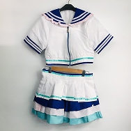 コスプレ衣装 ラブライブ サンシャイン 渡辺曜 電撃G'sマガジン ポスター衣装風 女性Lサイズ相当