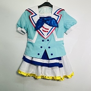 コスプレ衣装 ラブライブ サンシャイン 渡辺曜 青空Jumping Heart風 女性Mサイズ