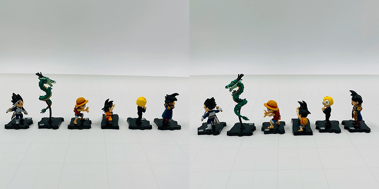 フィギュア6点セット（左右方向）