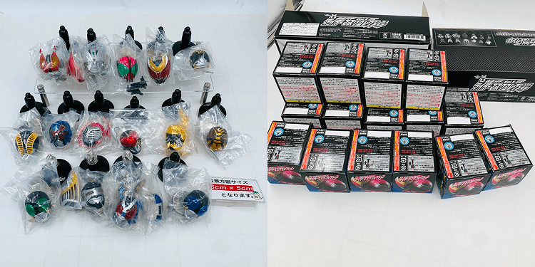 ライダーマスクコレクションのフィギュア（詳細）